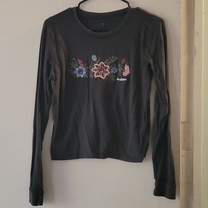 Holister embroidered long sleeve top